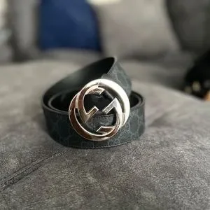 Gg supreme belt with g buckle black best sale